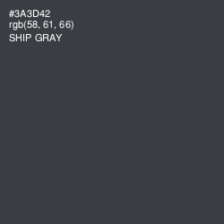 #3A3D42 - Ship Gray Color Image
